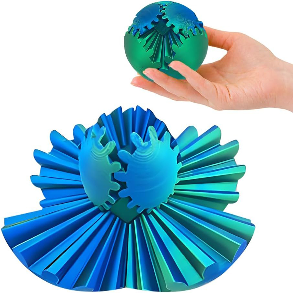 3D Printing Gears - Gear Ball 3D-gedrucktes Fidget Toys Spin