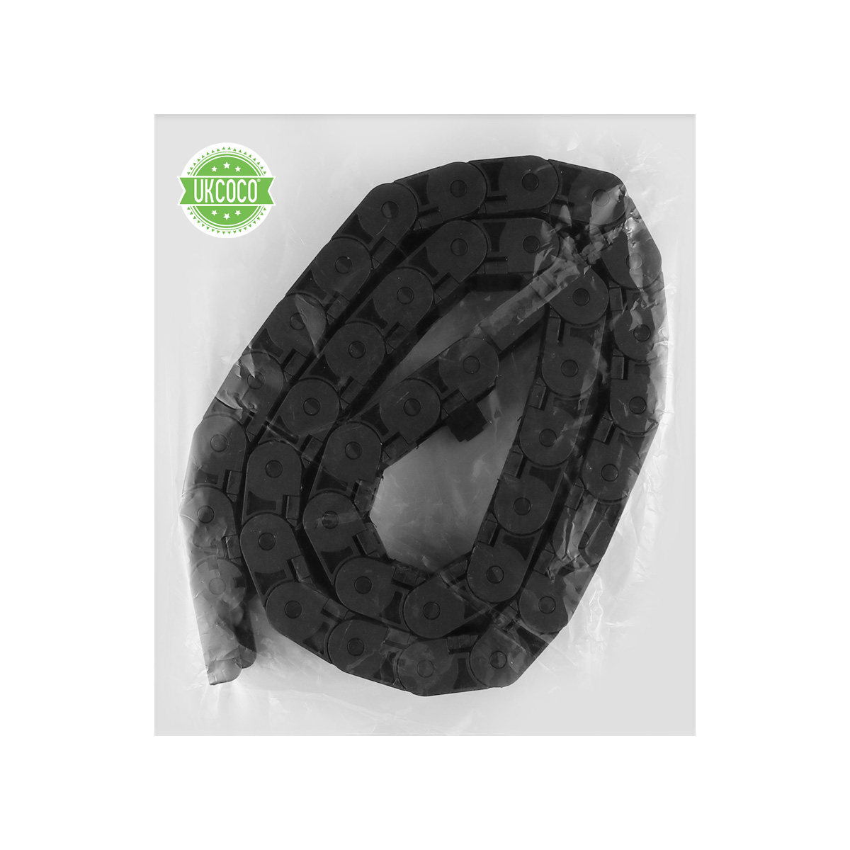 3D Printing Plastic - 1 m lange schwarze Kunststoff-Kabelschleppkette für