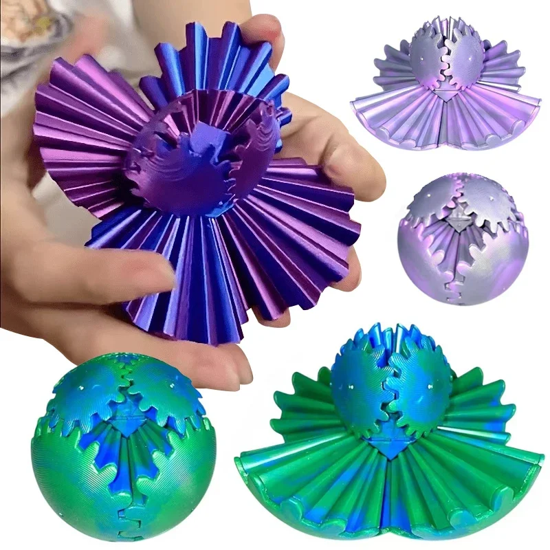 3D Printing Gears - Gear Ball 3D-gedrucktes Fidget Toys Spin