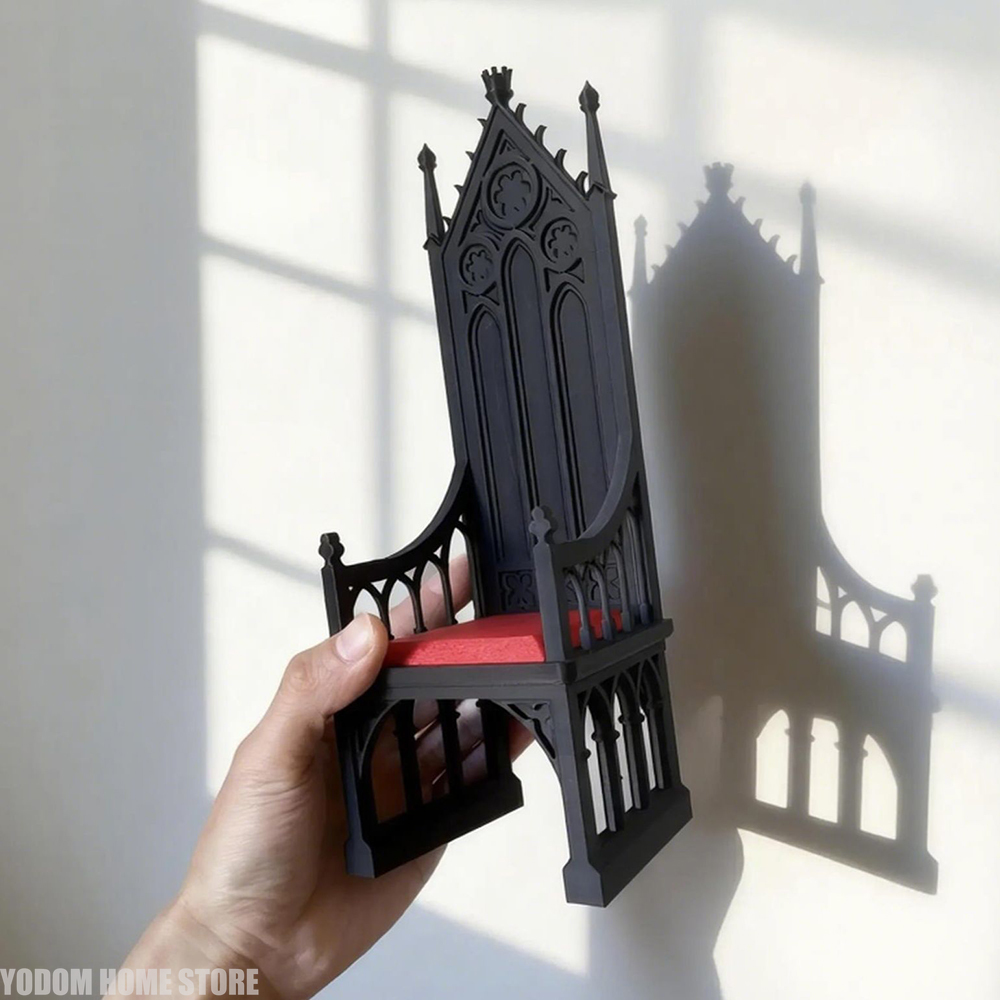 3D Printing Household Items - 3D-gedruckter Gothic-Stil Thron Skelett Design Stuhl
