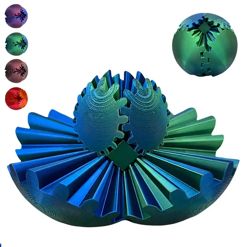 3D Printing Gears - 3D-gedruckter Gear Ball Spin Ball Wonder