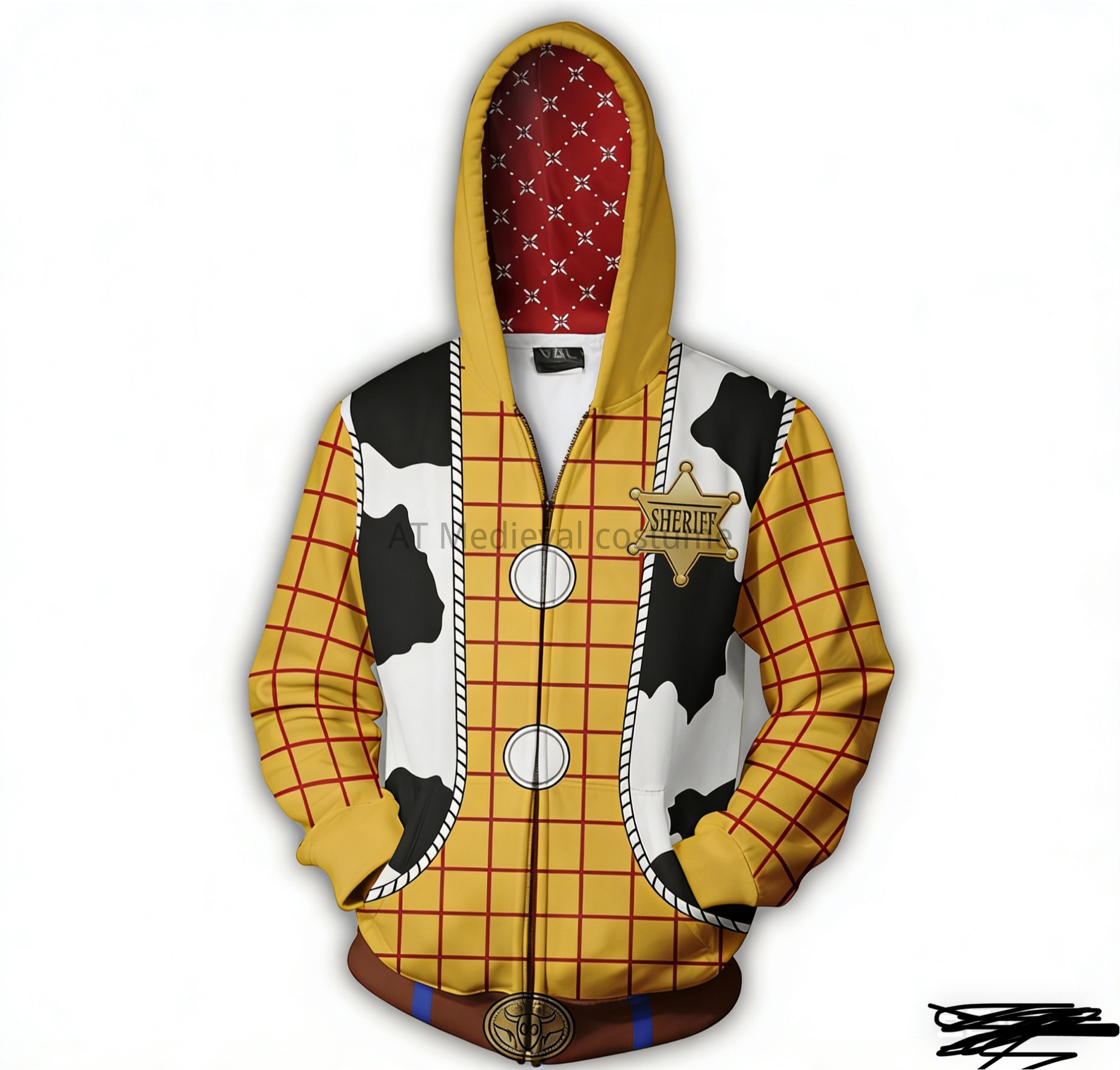 3D Printing Idea - Erwachsenen-Filmkostüm 3D-Druck Hoodie Spielzeugkostüm Woody Cosplay