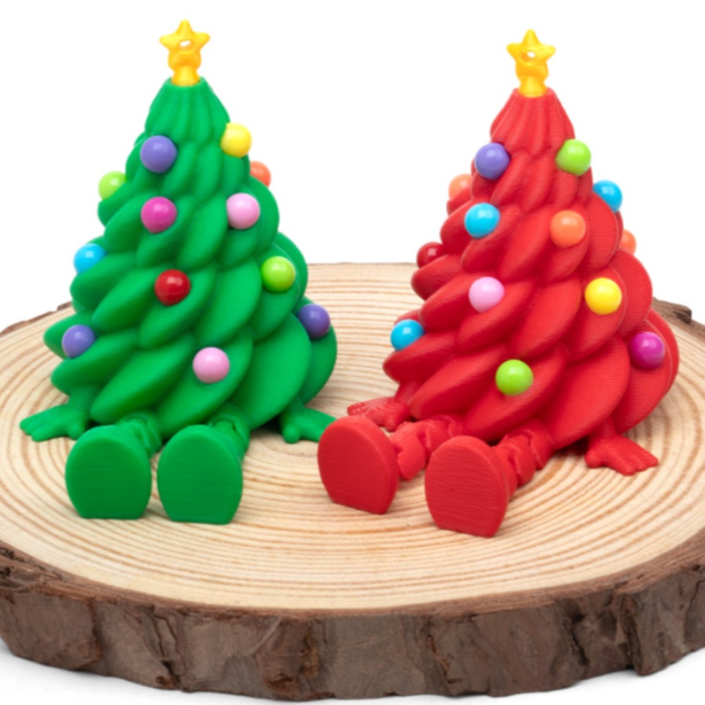 3D Printing Household Items - 3D-Gedruckte Weihnachtsbaum-Figuren Mehrfach Gelenkige Bewegliche Weihnachtsdekoration