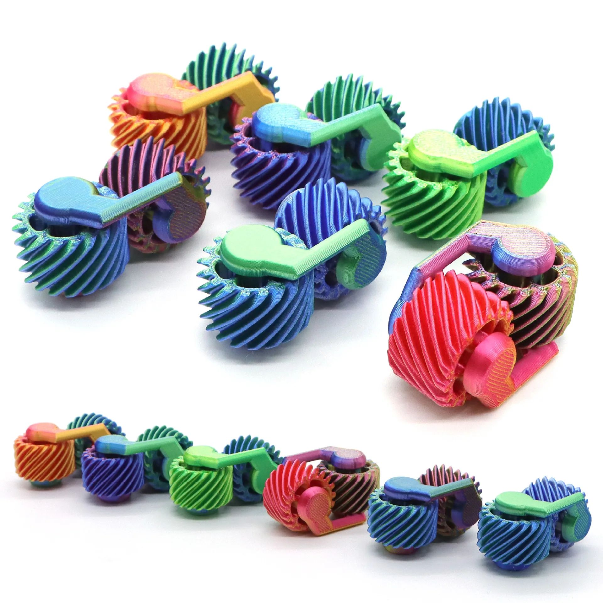 3D Printing Gears - Beliebtes 3D-gedrucktes Fidget-Fingerspitzengetriebe, Mini-Gyroskop, Stressabbau- und