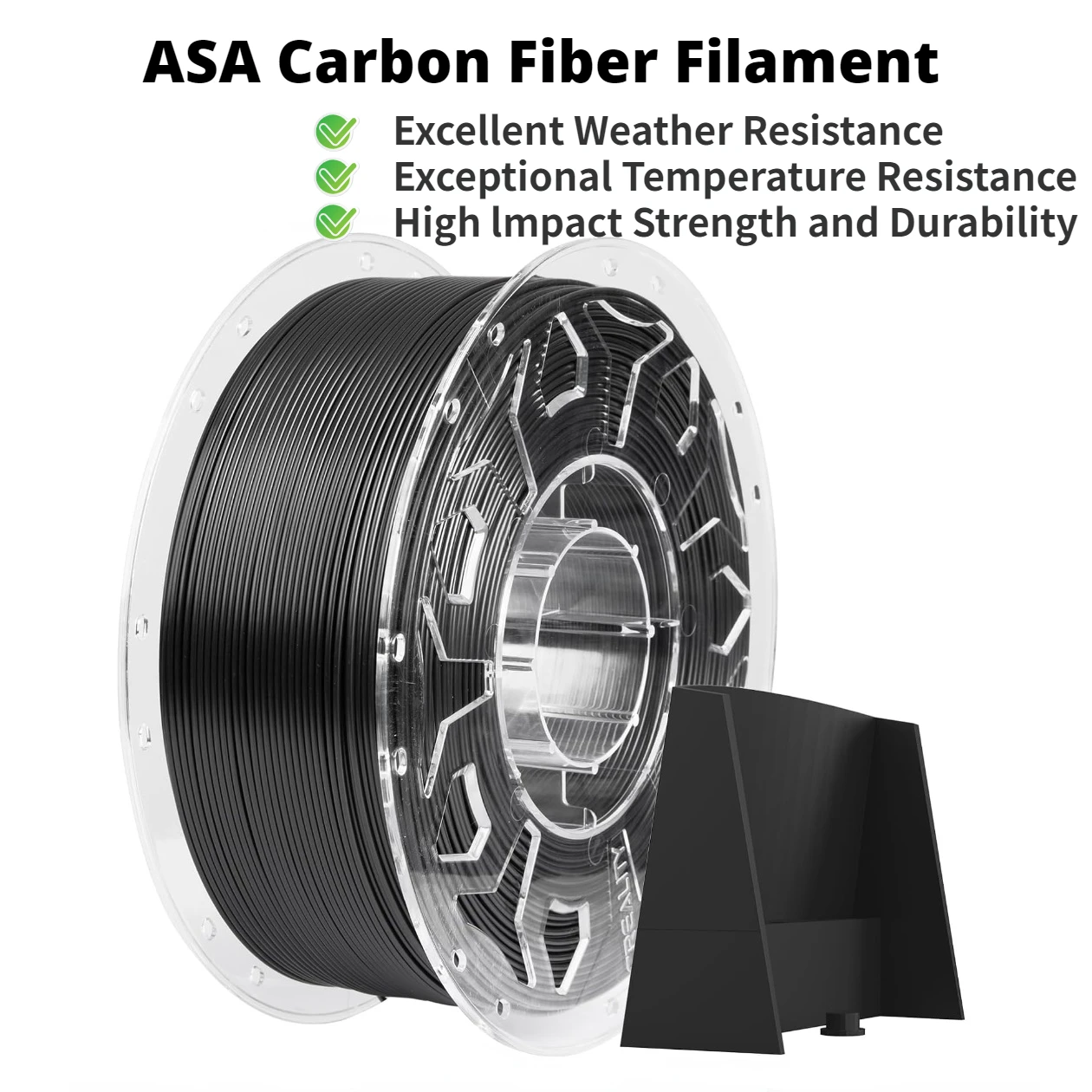 Asa Filament Outdoor - Kohlefaser ASA Filament 1,75mm, Schwarzes ASA