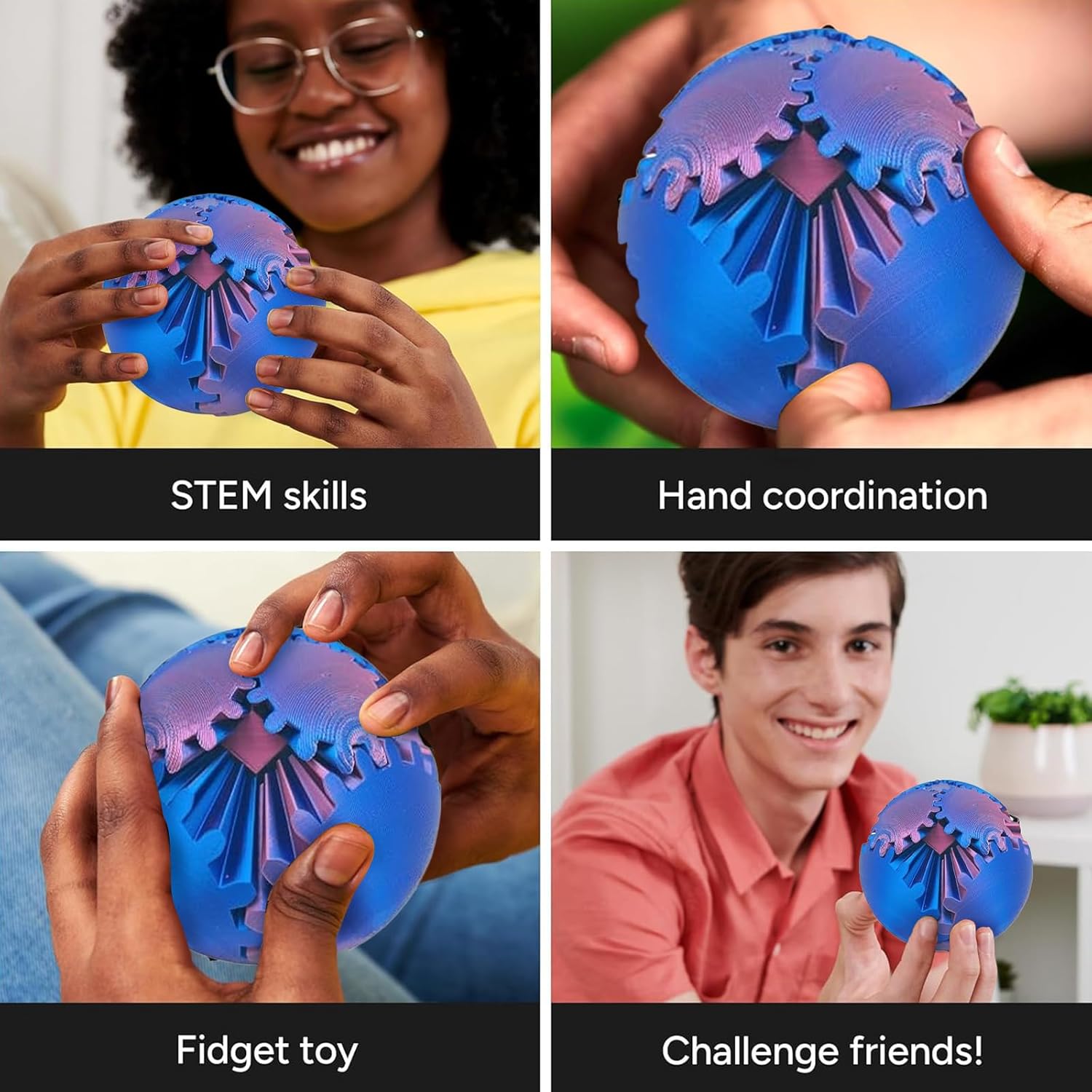 Gear Ball 3D-gedrucktes Fidget – 3D Printing Gears Bewertung und Preis