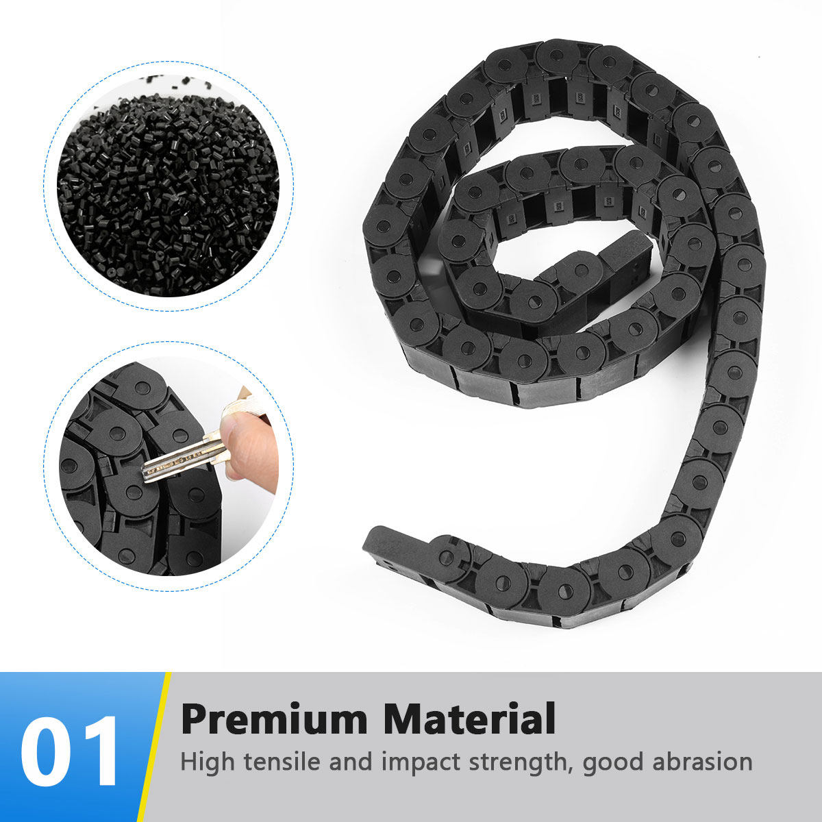 1 m lange schwarze Kunststoff- – 3D Printing Plastic Bewertung und Preis