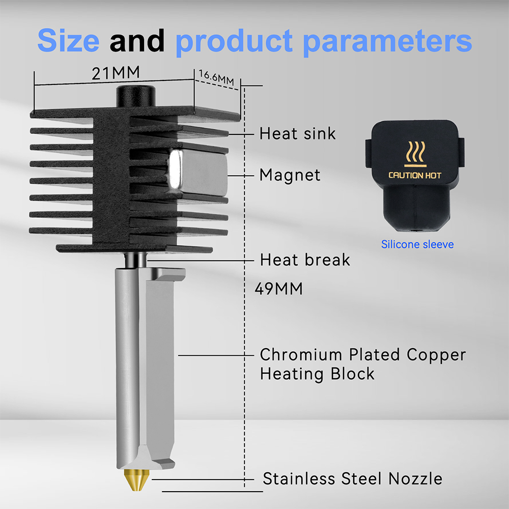 Hotend-Kit für Bambu Lab A1/A1 – 3D Printing Gold Bewertung und Preis