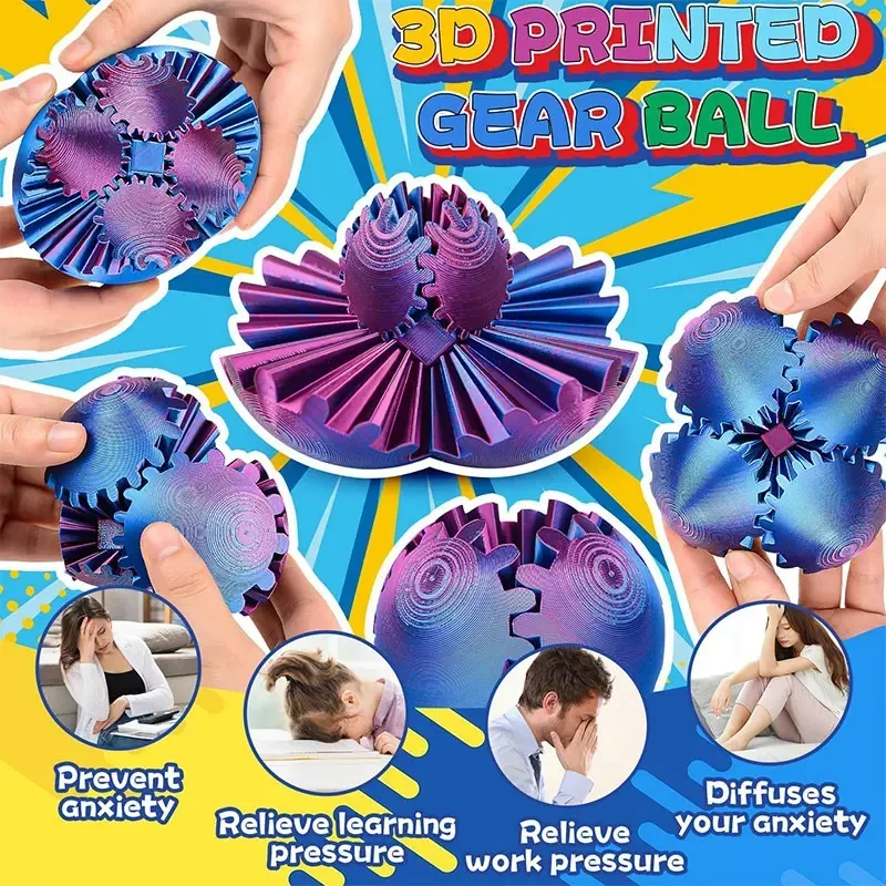 3D-gedruckter Gear Ball Spin B – 3D Printing Gears Bewertung und Preis