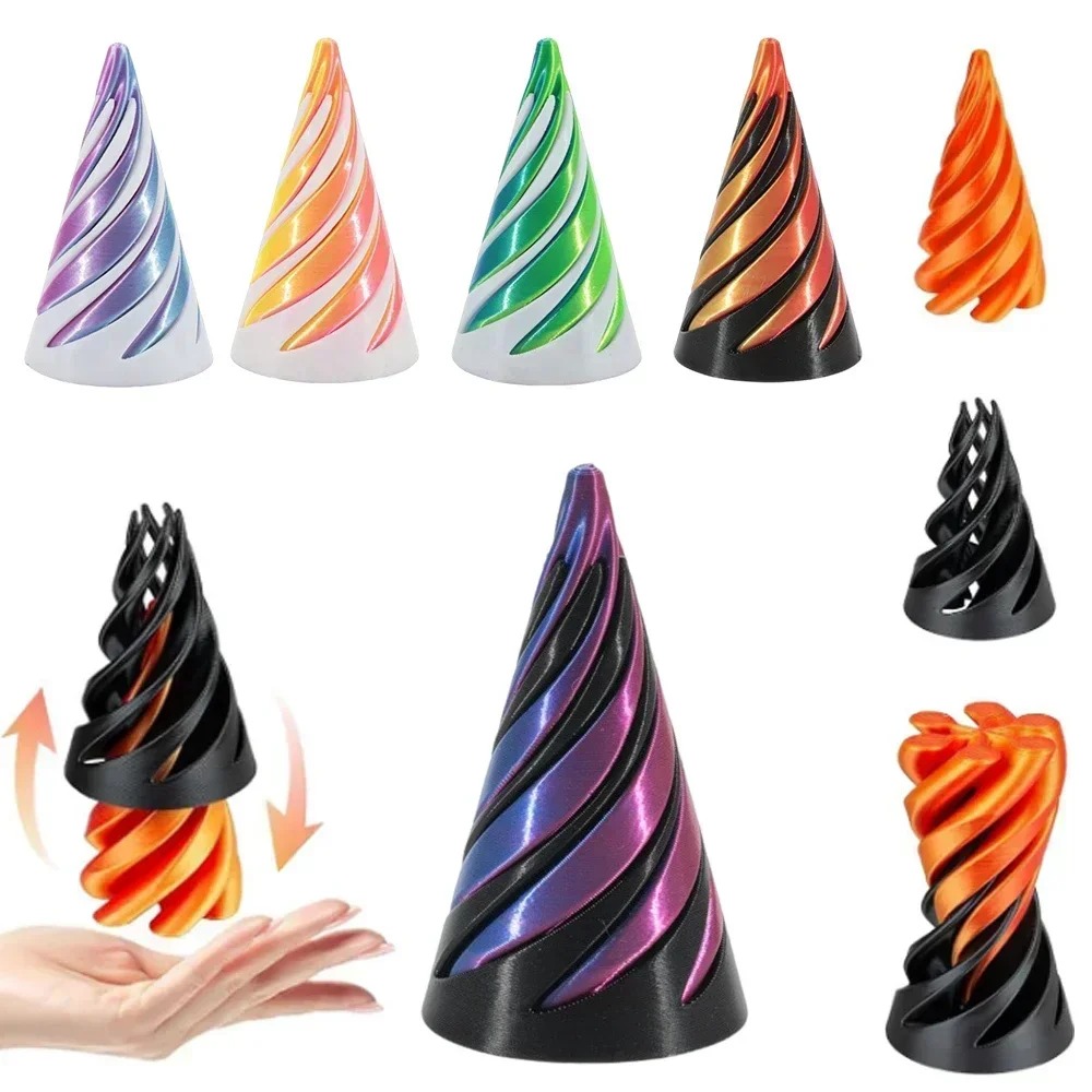 3D-Gedruckte Spiralkegel-Spiel – 3D Printing Idea Bewertung und Preis