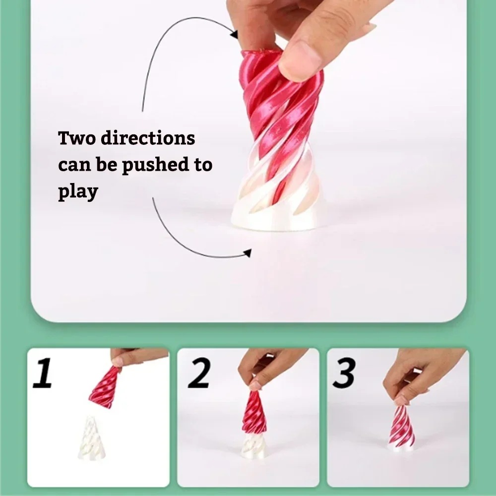 3D-Gedruckte Spiralkegel-Spiel – 3D Printing Idea Bewertung und Preis