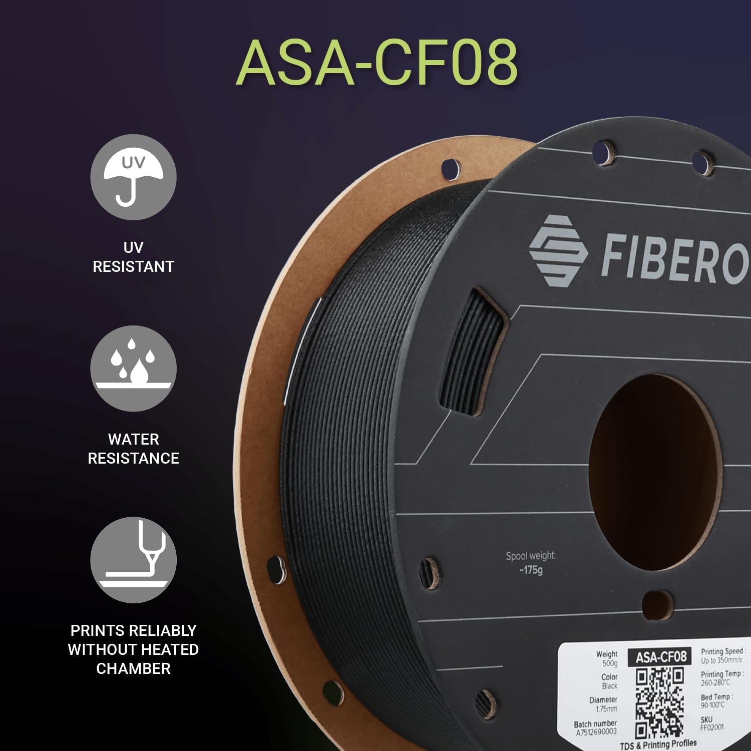 Polymaker ASA-CF8 Carbonfaser  – Asa Filament Outdoor Bewertung und Preis
