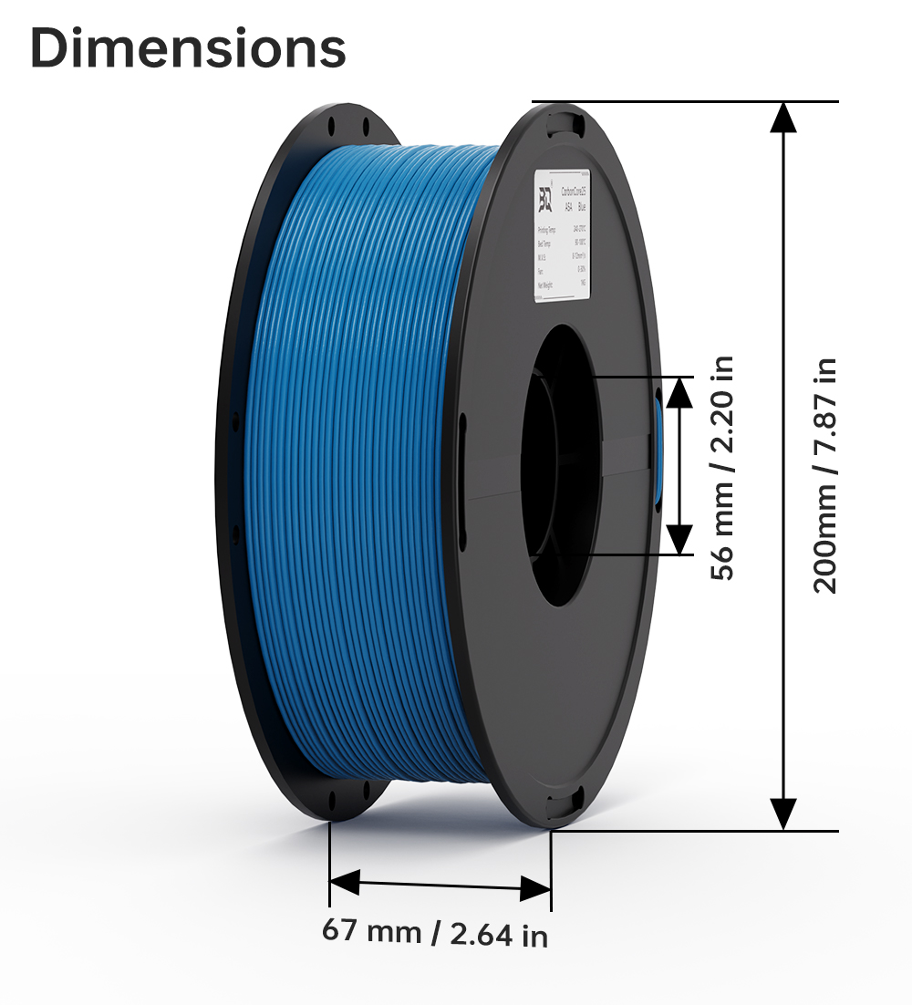 BIQU ASA-CarbonCore25 1,75mm 1 – Asa Filament Outdoor Bewertung und Preis